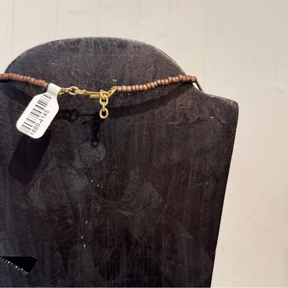 Pre-Colombian Gold and Wood Beaded Necklace - Picture 4 of 6